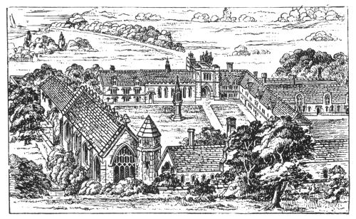 Bermondsey Abbey, engraving